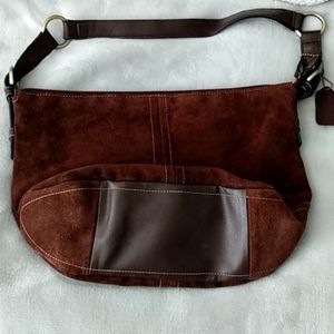 Brown Suede handbag